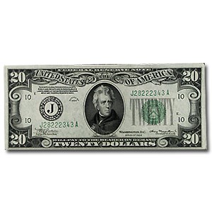 1934 (J-Kansas City) $20 FRN VF 1934 (J-Kansas City) $20 FRN VF